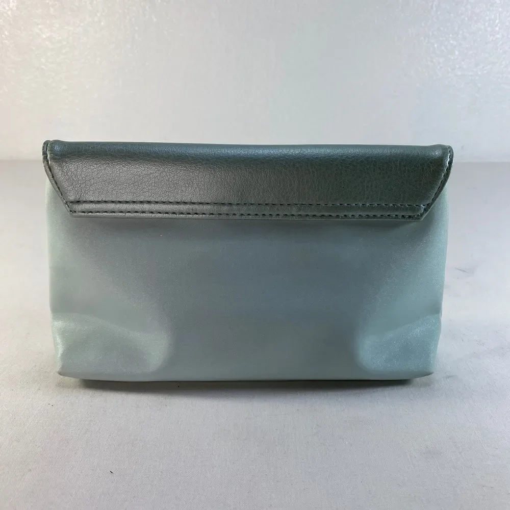 Estee Lauder Womens Small Cosmetic Bag Makeup Clutch Vinyl Lined Snap Top 8